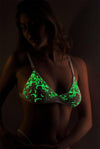 Glow In The Dark Scarlett Bra and Tequila Thong Set - Lingerie - TheGlowLingerie - TheGlowLingerie™️