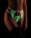 Glow In The Dark Lace Suspender - Lingerie - TheGlowLingerie - TheGlowLingerie™️