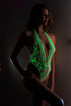 Glow In The Dark Lace Teddy - Lingerie - TheGlowLingerie - TheGlowLingerie™️