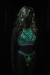 Glow in the Dark Lace Sassy Crop Top