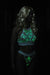 Glow in the Dark Lace Sassy Crop Top and Thong Set