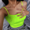 Spaghetti Straps Camis Neon Sexy Club -  - TheGlowLingerie™️ - TheGlowLingerie™️