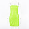 Sexy Slim Mini Dress Neon Sexy Club -  - TheGlowLingerie™️ - TheGlowLingerie™️