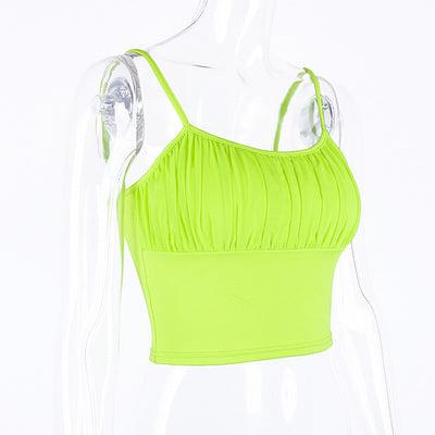 Spaghetti Straps Camis Neon Sexy Club -  - TheGlowLingerie™️ - TheGlowLingerie™️