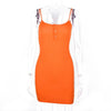 Sexy MiniOrange Dress Neon Sexy Club -  - TheGlowLingerie™️ - TheGlowLingerie™️